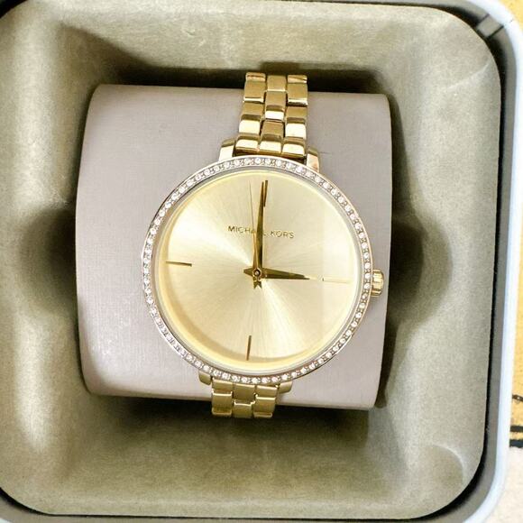 Michael Kors MK4399 Charley Crystal Gold Dial Ladies Watch